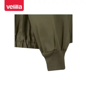 Cazadora de trabajo Velilla 61601 Verde caza, detalle de puño de canalé