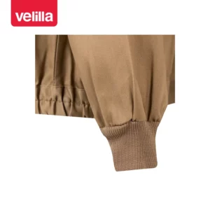 Cazadora de trabajo Velilla 61601 Beige, detalle de puño de canalé
