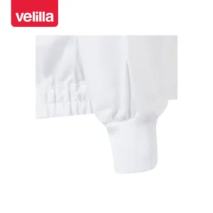 Cazadora de trabajo Velilla 61601 Blanco, detalle de puño de canalé