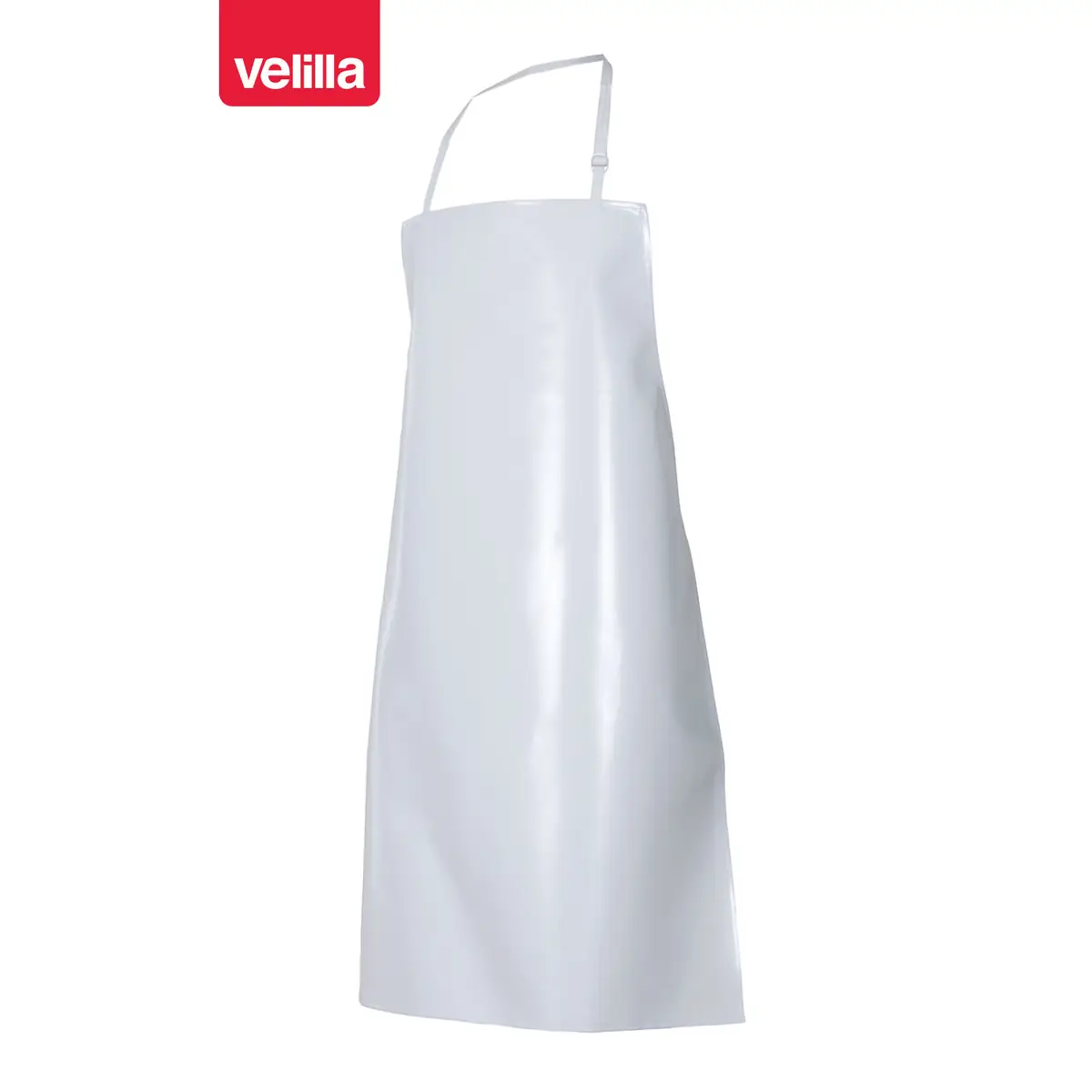 Delantal de PVC con peto Velilla 7 1 Delantal de PVC con peto Velilla 7 blanco, vista frontal