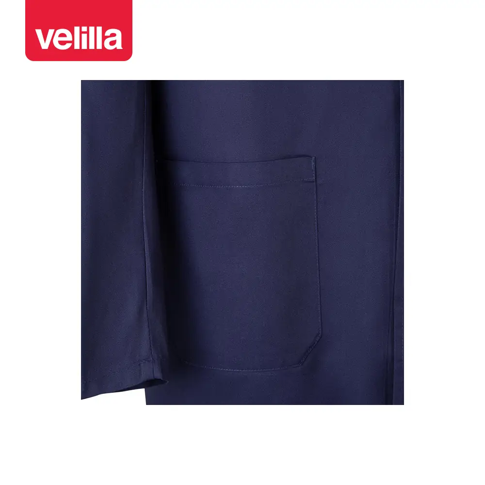 Bata de trabajo Velilla 700 21 Bata de trabajo Velilla 700 Azul marino, detalle de bolsillo inferior