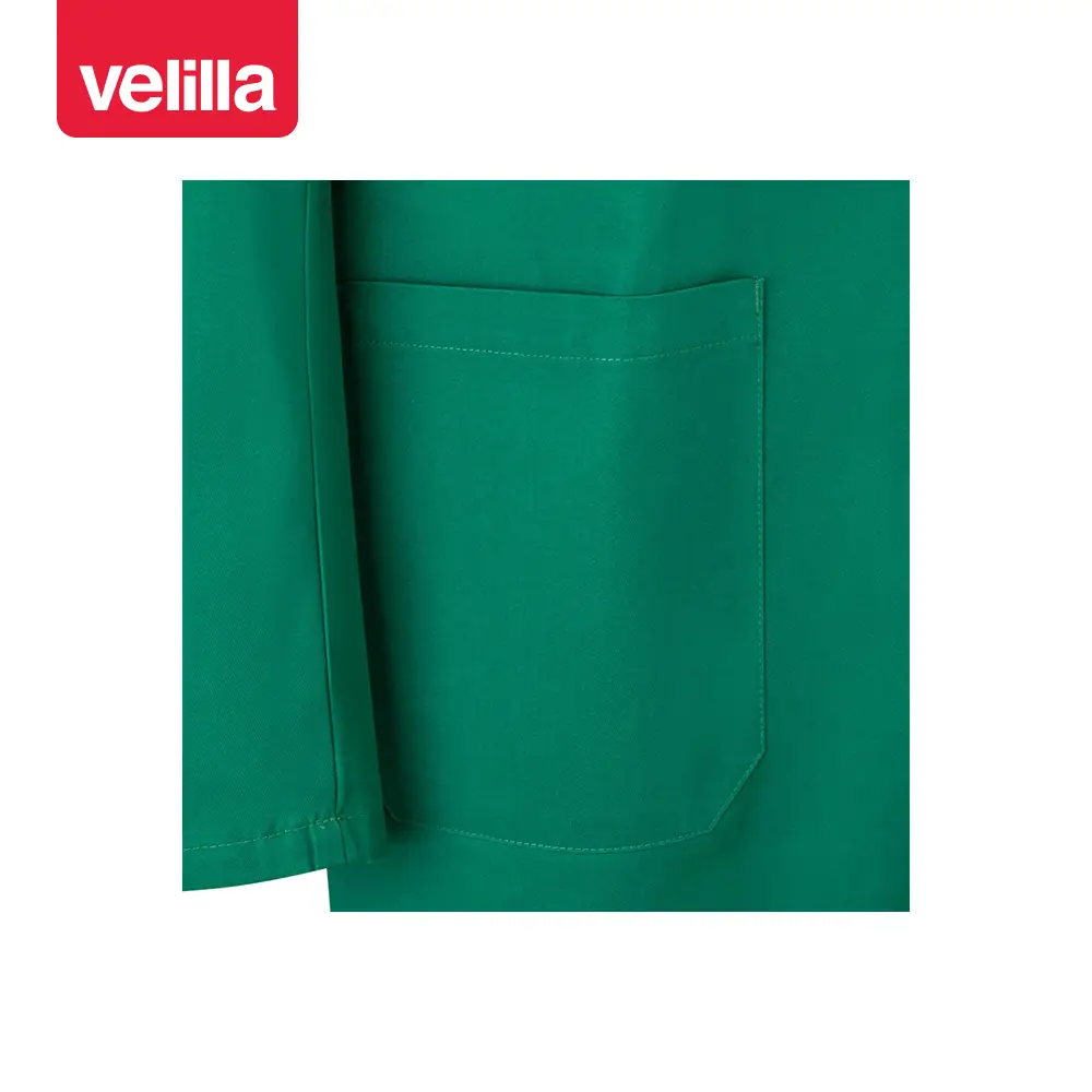 Bata de trabajo Velilla 700 23 Bata de trabajo Velilla 700 Verde, detalle de bolsillo inferior