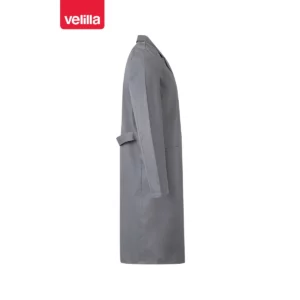 Bata de trabajo Velilla 700 Gris, vista lateral opuesto