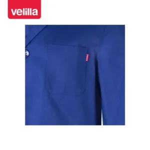 Bata de trabajo Velilla 700 Azulina, detalle de bolsillo del pecho