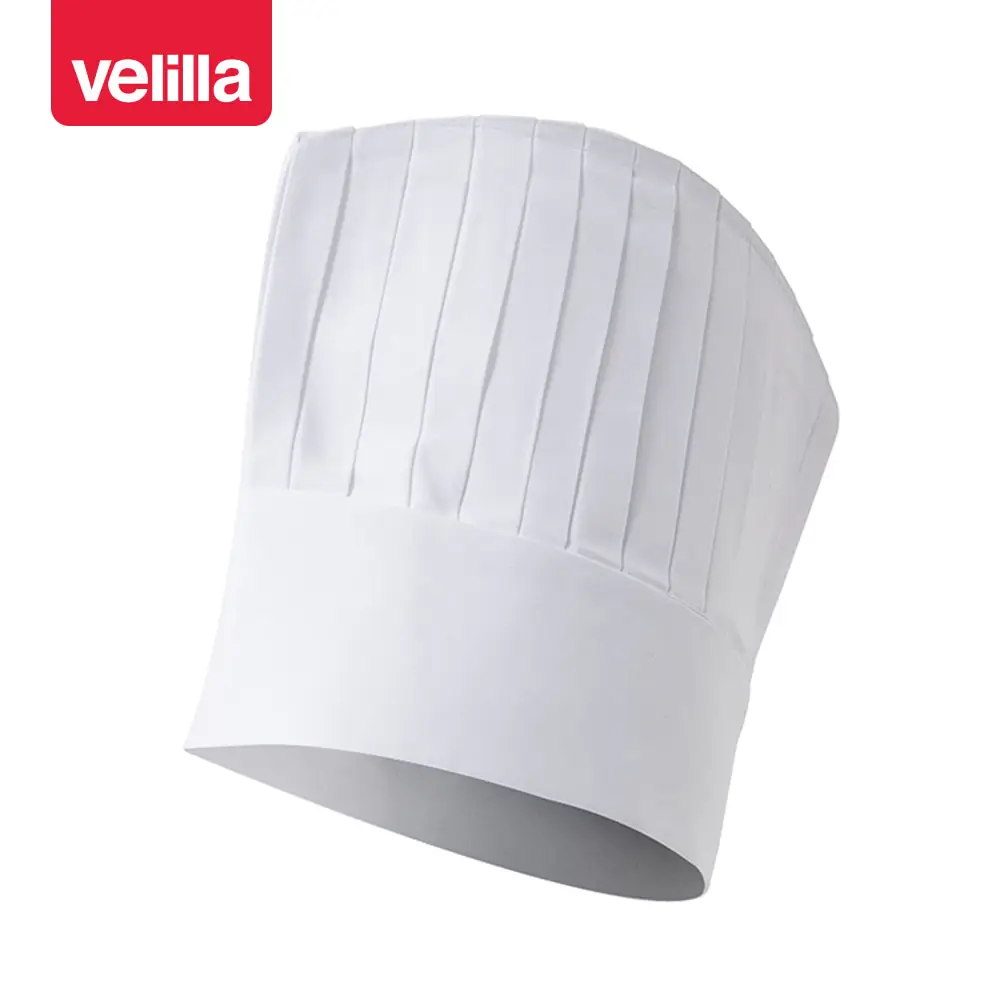 Gorro de cocina Velilla 82 1 Gorro de cocina Velilla 82 blanco, vista frontal