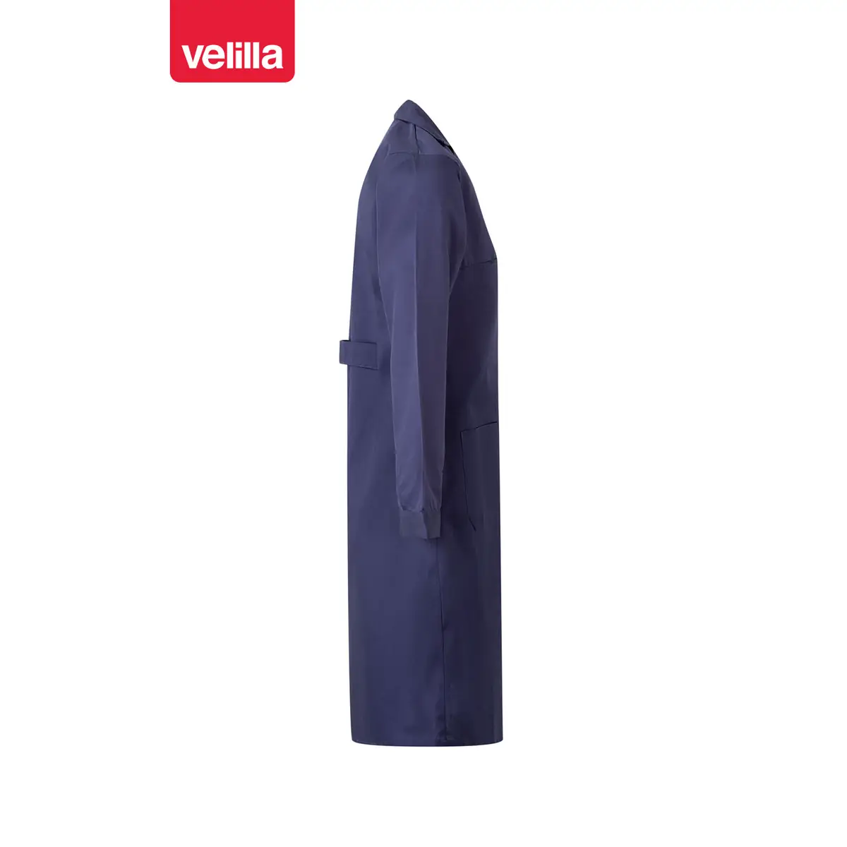 Bata de mujer manga larga Velilla 908 11 Bata de mujer manga larga Velilla 908 Azul marino, vista lateral opuesto