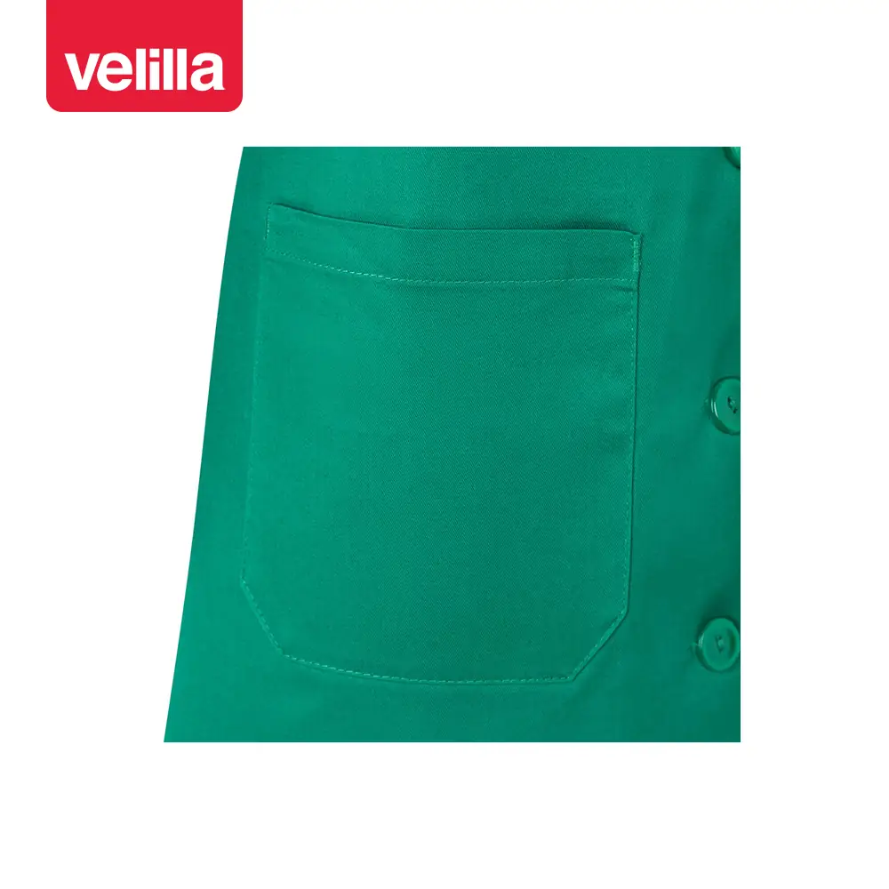 Bata de mujer manga larga Velilla 908 25 Bata de mujer manga larga Velilla 908 Verde, detalle de bolsillo inferior