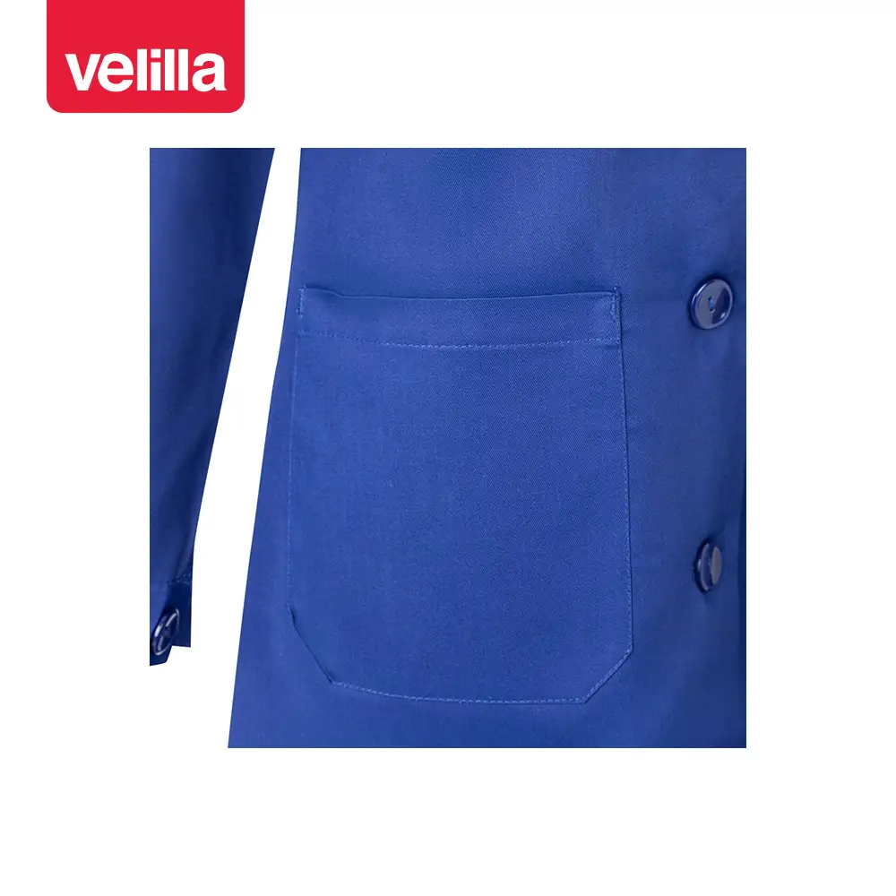 Bata de mujer manga larga Velilla 908 19 Bata de mujer manga larga Velilla 908 Azulina, detalle de bolsillo inferior