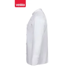 Chaqueta de cocina Velilla ENELDO blanco, vista lateral