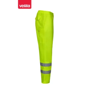 Pantalón forrado alta visibilidad Velilla F160 Amarillo flúor, vista lateral opuesta