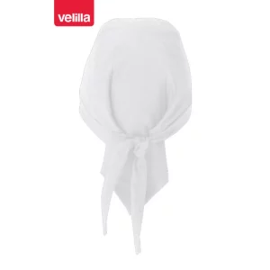 Gorro con tiras Velilla MACIS blanco, vista trasera