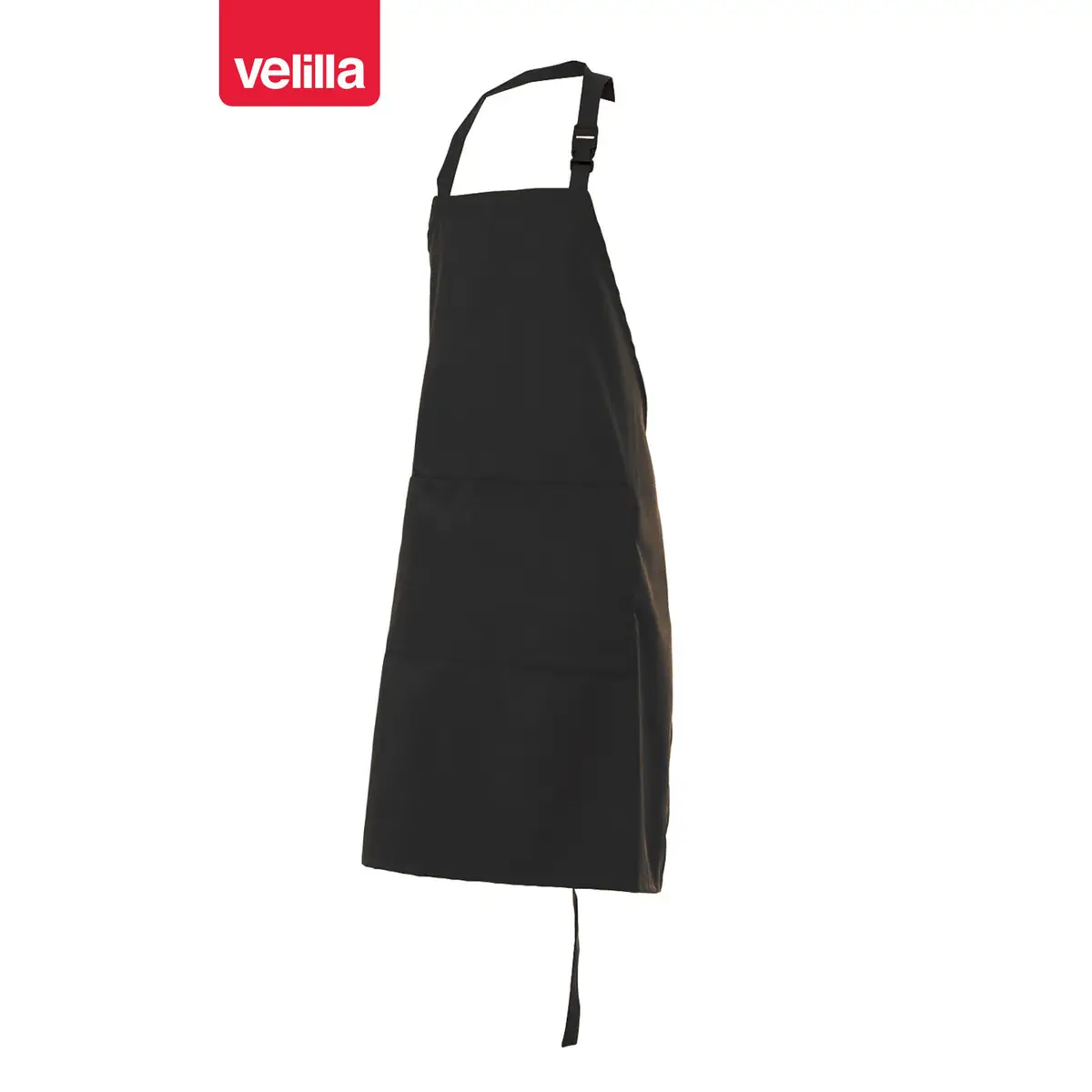 Delantal con peto Velilla TREPAT 1 Delantal con peto Velilla TREPAT negro, vista frontal