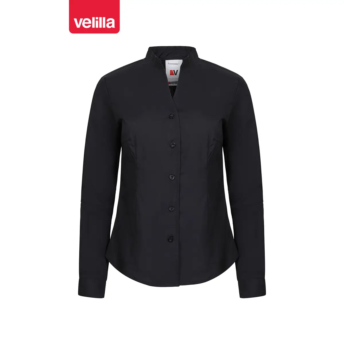 Camisa cuello mao de mujer Velilla VIURA 5 Camisa cuello mao de mujer Velilla VIURA Negro, vista frontal