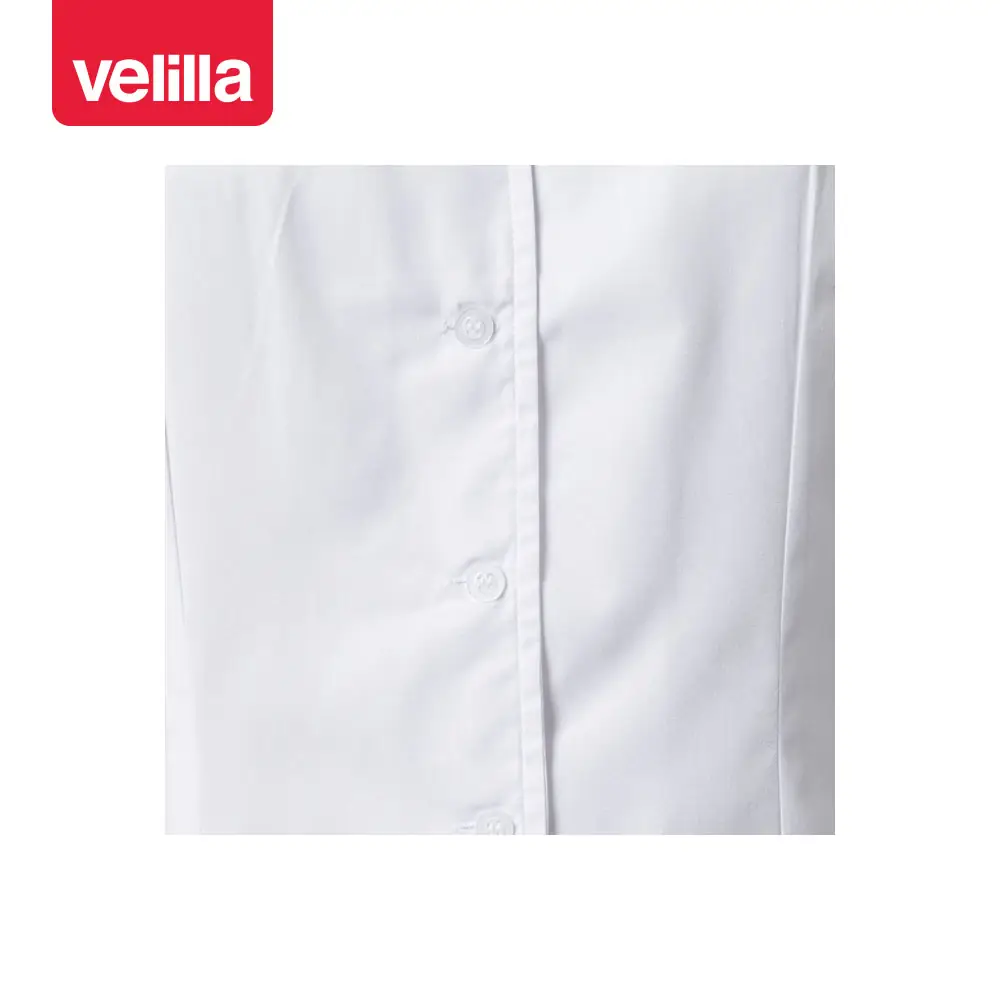 Camisa cuello mao de mujer Velilla VIURA 8 Camisa cuello mao de mujer Velilla VIURA Blanco, detalle de cierre central