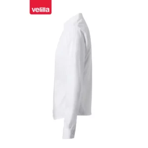 Camisa cuello mao de mujer Velilla VIURA Blanco, vista lateral