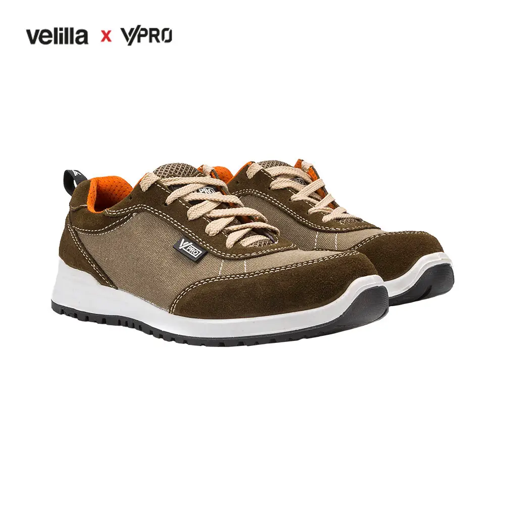Calzado de seguridad VPro BRISK 707002 1 Calzado de seguridad VPro BRISK 707002 marrón/naranja, perspectiva frontal