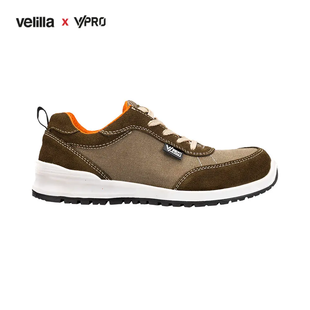 Calzado de seguridad VPro BRISK 707002 2 Calzado de seguridad VPro BRISK 707002 marrón/naranja, lateral