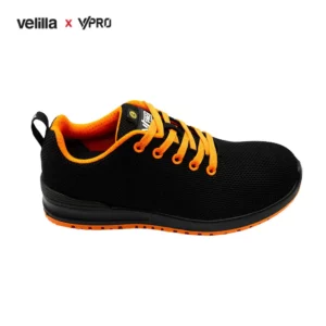 Zapatilla de seguridad VPro SPEZIAL 707007 Negro/Naranja, vista oblicua superior