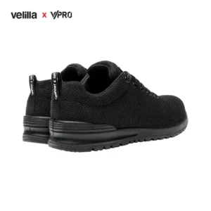 Zapatilla de seguridad VPro SPEZIAL 707007 Negro, vista trasera oblicua del par