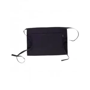 Delantal francés corto WorkTeam M102, Negro, vista frontal