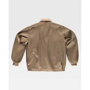 Cazadora de trabajo WorkTeam B1102, Beige, vista trasera