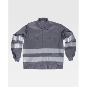 Cazadora reflectante WorkTeam B1107, Gris, vista frontal