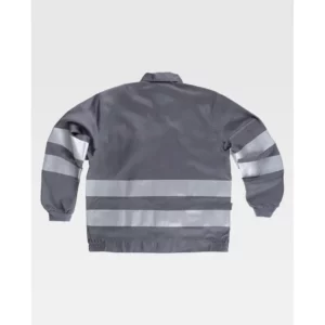Cazadora reflectante WorkTeam B1107, Gris, vista trasera