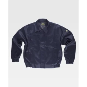 Cazadora ignífuga y antiestática WorkTeam B1193, Marino, vista frontal