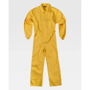 Buzo de estilo italiano WorkTeam B2000, Amarillo, vista frontal