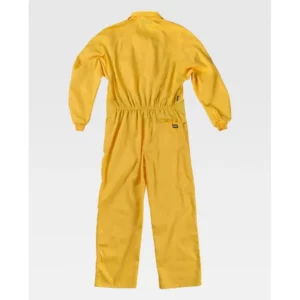 Buzo de estilo italiano WorkTeam B2000, Amarillo, vista trasera