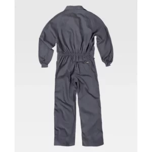 Buzo de estilo italiano WorkTeam B2000, Gris, vista trasera
