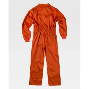 Buzo de estilo italiano WorkTeam B2000, Naranja, vista trasera