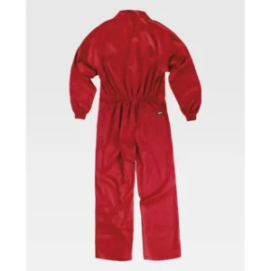 Buzo de estilo italiano WorkTeam B2000, Rojo, vista trasera