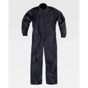 Buzo de tejido Ripstop WorkTeam B2010, Negro, vista frontal
