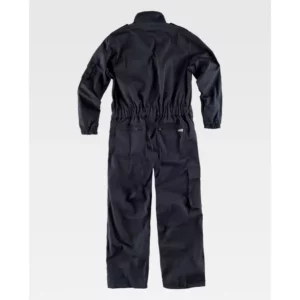 Buzo de tejido Ripstop WorkTeam B2010, Negro, vista trasera