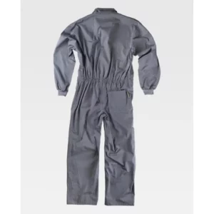 Buzo recto de algodón WorkTeam B5200, Gris, vista trasera