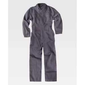 Buzo de algodón con canesús WorkTeam B5300, Gris, vista frontal