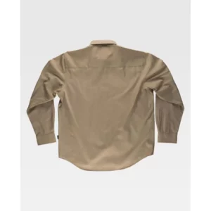 Camisa de trabajo WorkTeam B8000, Beige, vista trasera