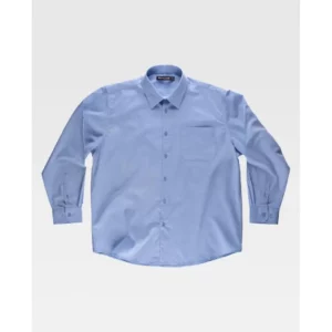 Camisa de trabajo WorkTeam B8000, Celeste, vista frontal