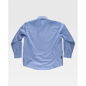 Camisa de trabajo WorkTeam B8000, Celeste, vista trasera