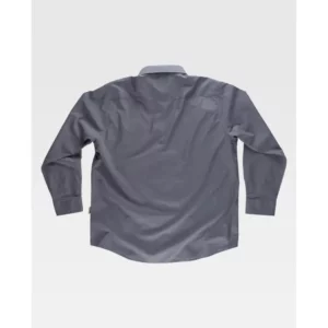 Camisa de trabajo WorkTeam B8000, Gris, vista trasera