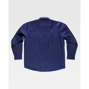 Camisa de manga larga WorkTeam B8001, Marino, vista trasera