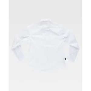 Camisa entallada de mujer WorkTeam B8090, Blanco, vista trasera
