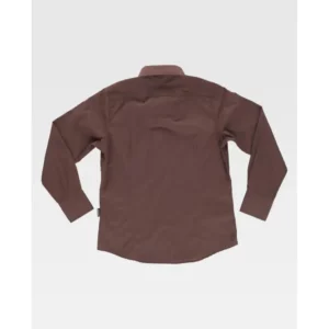 Camisa entallada de mujer WorkTeam B8090, Marrón, vista trasera