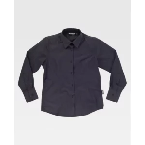 Camisa entallada de mujer WorkTeam B8090, Negro, vista frontal