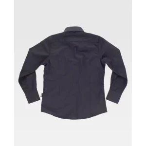Camisa entallada de mujer WorkTeam B8090, Negro, vista trasera