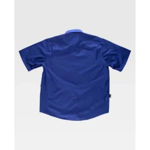 Camisa de manga corta WorkTeam B8100, Azulina, vista trasera