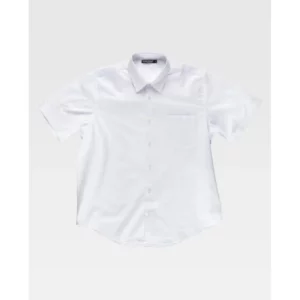 Camisa de manga corta WorkTeam B8100, Blanco, vista frontal