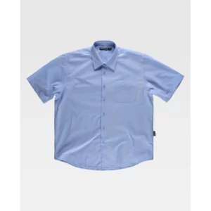 Camisa de manga corta WorkTeam B8100, Celeste, vista frontal