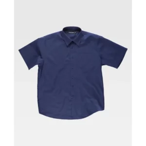 Camisa de manga corta WorkTeam B8100, Marino, vista frontal